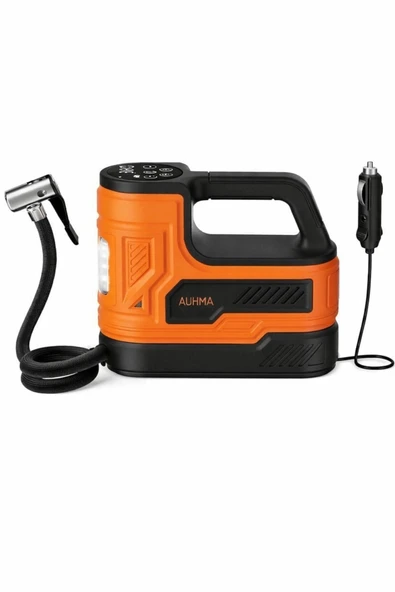 Auhma A7788 Dijital Ekranlı Taşınabilir Araç Lastik Hava Kompresörü - 150 PSI - 12V Çakmaklık Girişli ürün görseli 1