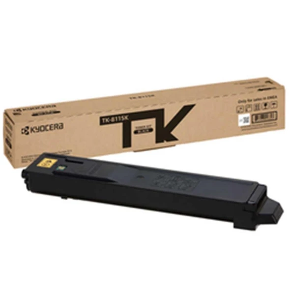 Kyocera TK-8115K Black Siyah Orjinal Fotokopi Toneri Ecosys M8124cidn-M8130cidn 12.000 Sayfa ürün görseli 1