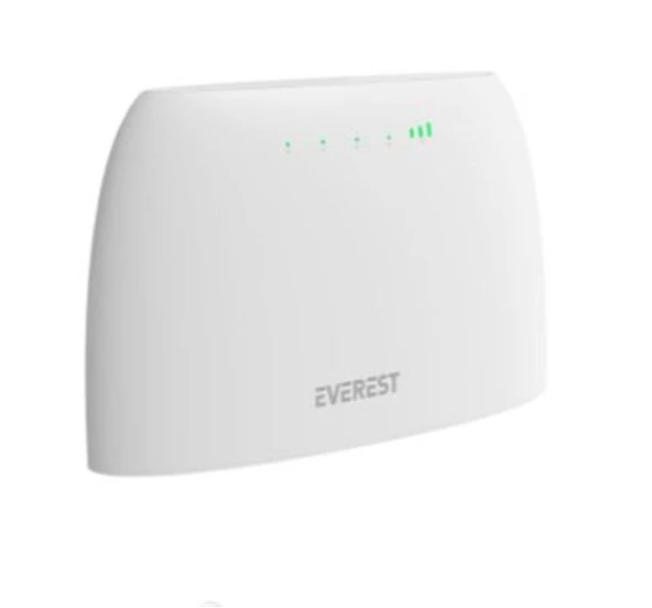 Everest EWR-4G03 300Mbps 2.4GHz Wifi 1xWan 1xLan 1x SIM Card 4G LTE Wireless Router ürün görseli 1