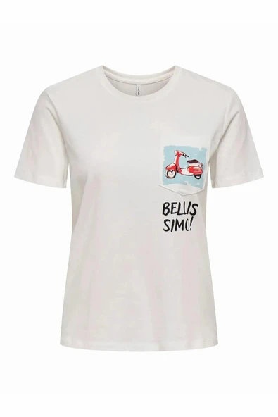 Only Polly Regular Fit Kadın Tişört 15317989 ürün görseli 1