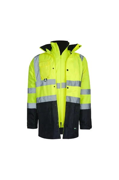 300 D Oxford 5+1 Reflektörlü Parka (NT44) - Resim 8