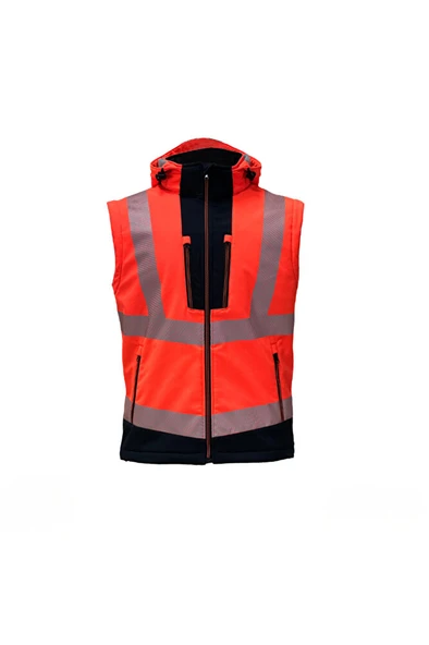 Reflektörlü Rıpstop Softshell Kollar Çıkmalı Teknik Mont (VWJK521) - Resim 4