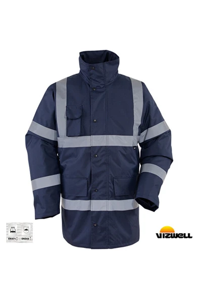 300 D Oxford Reflektörlü İçi Kapitoneli Parka (VWJK01/N) ürün görseli 1