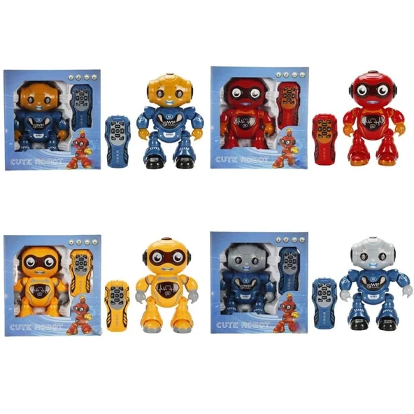 S00004551 R/C SEVİMLİ ROBOT SESLİ/IŞIKLI 2A 2R - Resim 4