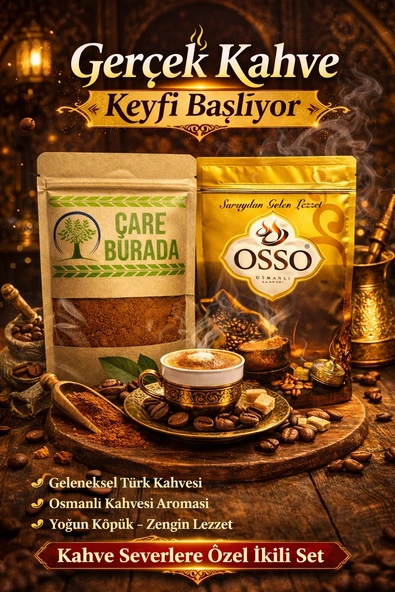 ÇareBurada 150 G Türk Kahvesi + OSSO Osmanlı Kahvesi 150 G ürün görseli 1