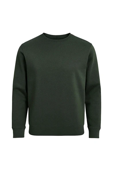 Dıscover Comfort Bisiklet Yaka Haki Sweatshirt ürün görseli 1