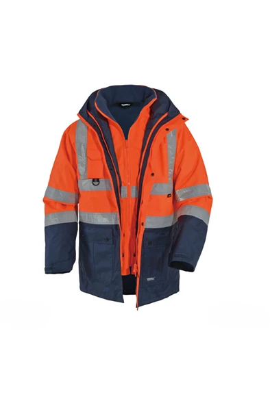 300 D Oxford Reflektörlü 5+1 Parka – 5 Farklı Kullanım Modeli (VWJK44) ürün görseli 1