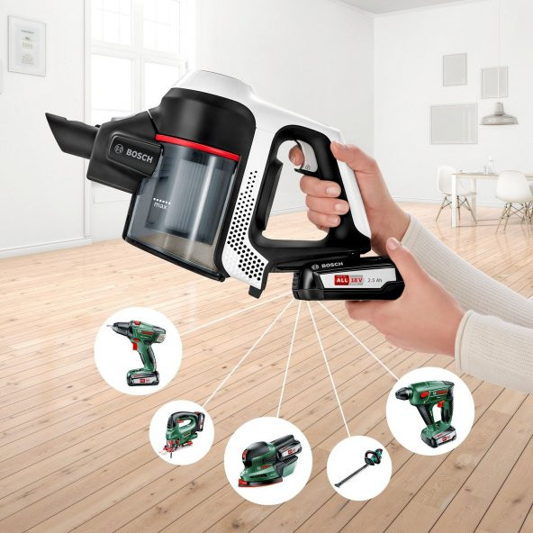 Bosch BCS61113 18 V Dikey Şarjlı Süpürge - Resim 2