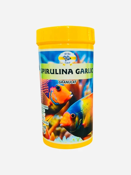 Ayka Spirulina Carlic Doğal Bağışıklık Destekli Balık Yemi 250 ML ürün görseli 1