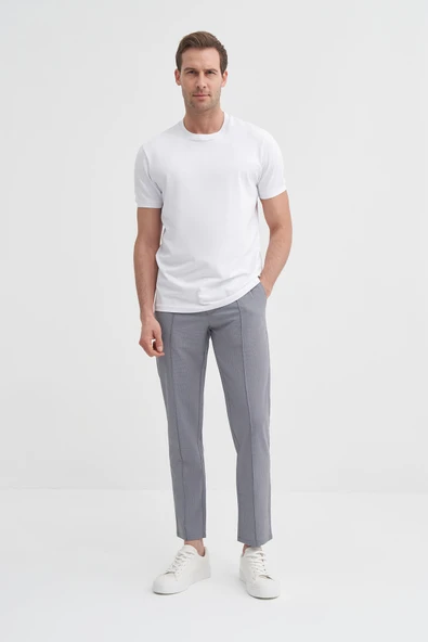 Cazador Erkek Beyaz Bisiklet Yaka T-shirt 46200 ürün görseli 1