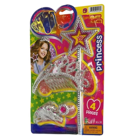 S01002256 KOKOŞ SET TAÇ/ASA SİMLİ 4PRÇ KRTL ürün görseli 1