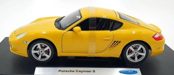 1:18 Welly Porsche Cayman S Model Araba - Resim 4