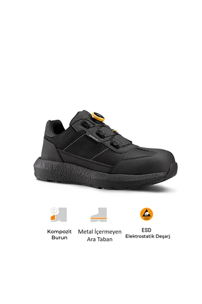 Zero All Black Fast Fit | S3S | SR | ESD İş Ayakkabısı ürün görseli 1