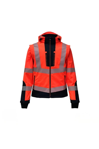Reflektörlü Rıpstop Softshell Kollar Çıkmalı Teknik Mont (VWJK521) ürün görseli 1