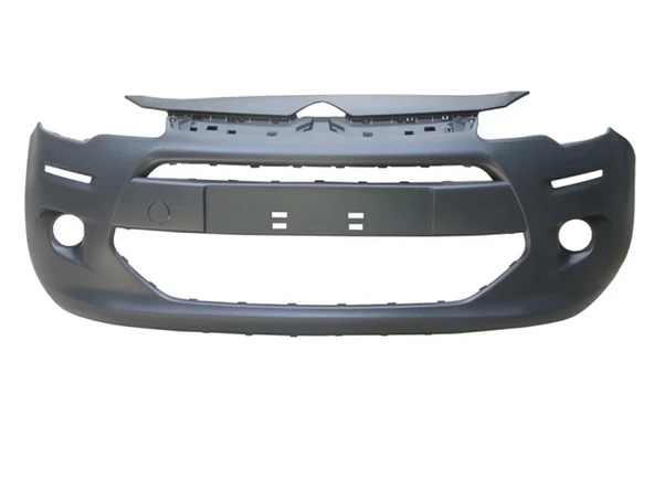 Citroen C3 2014-2016 Ön Tampon Siyah Astarlı Sis - Panjur Delikli Phıra (Oem No: 1609965980) ürün görseli 1