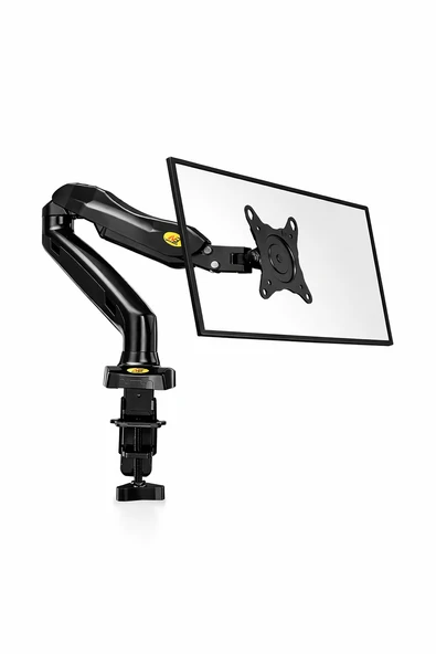NB F80 17,27 İnç Gazlı Amortisörlü Monitör Kolu Alüminyum Masa Monitör Tutucu VESA 75x75 100x100 ürün görseli 1