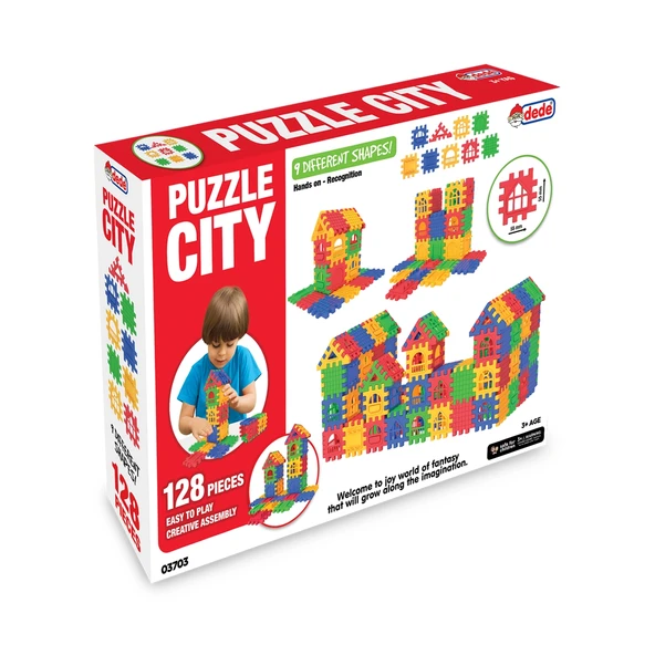 03703 , Puzzle City 128 Parça - Resim 2