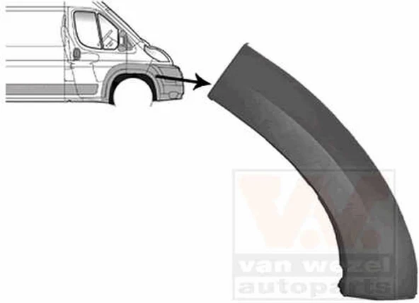 Fiat Ducato (2006 Yılında Çıkan Kasa) Ön Tampon Kaplama Sağ Çıtası (Oem No:735423190) ürün görseli 1