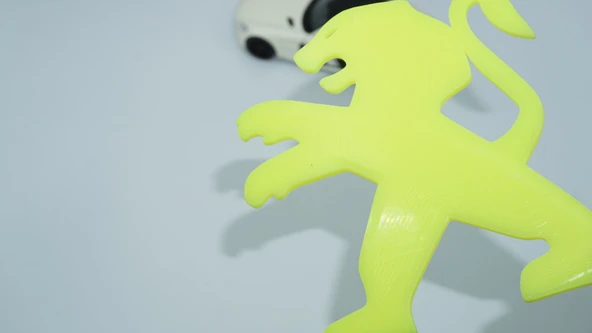 DK Tuning Peugeot Aslan 11cm Fosfor Renk Bagaj Amblemi ürün görseli 1