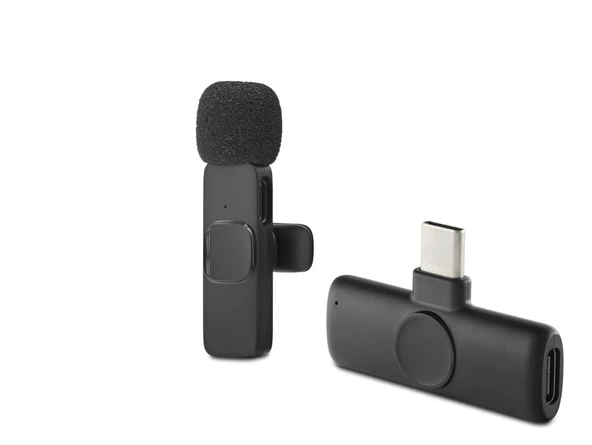 Type-C Kablosuz Mikrofon - Siyah HDX2785 ürün görseli 1