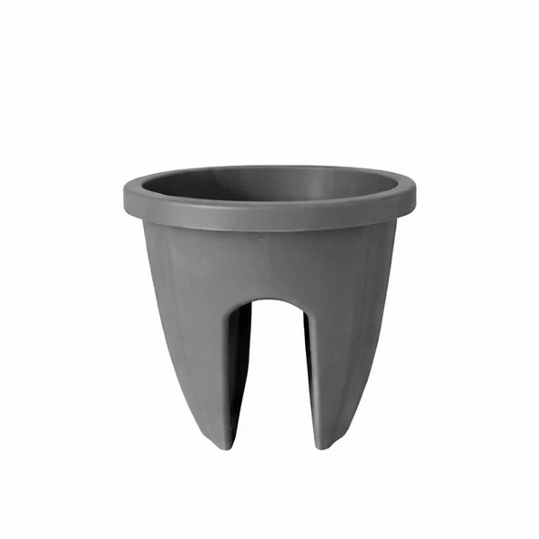 Omnipazar SY-5712 Opal Yuvarlak Balkon Küpeşte Saksı 7.5 Litre - Resim 4