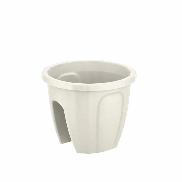 Omnipazar SY-5712 Opal Yuvarlak Balkon Küpeşte Saksı 7.5 Litre - Resim 9
