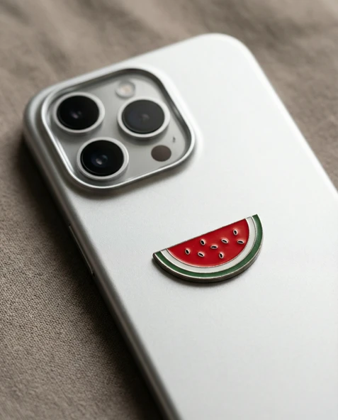 Yarım Karpuz Filistin Sembolü Telefon Arkası Süsü Sticker Etiket A300093 ürün görseli 1