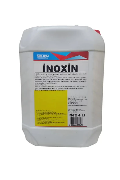 4 Kğ Inox D7 Paslanmaz Çelik Temizleyicisi İNOXİN alüminyum ve bakır Metal Bakım Temizlik ürün görseli 1