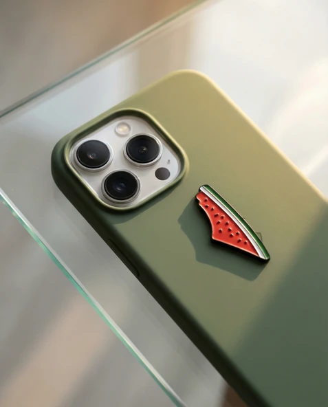 Filistin Haritası Karpuz Renkleri Telefon Arkası Süsü Sticker Etiket A300092 ürün görseli 1