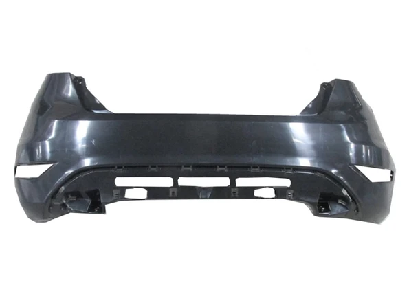 Ford Fiesta 2009-2013 Arka Tampon Siyah (Karlıksız - Sis Delikli - Sensör Deliksiz)(Eurobump) (Oem No: 8A61177906) ürün görseli 1