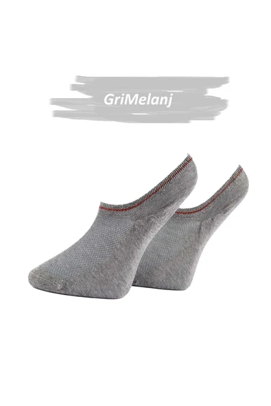 Jiber Erkek Bambu Likralı Sneaker Çorap 7051 - 12 Adet  40-44 GRİMELANJ ürün görseli 1