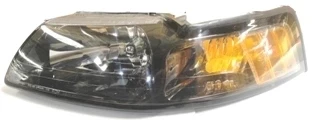 Ford Mustang 2001-2004 Far Lambası Sol Manuel (Siyah - Sarı Reflektörlü) (Eagle Eyes) (Adet) (Oem No:3R3Z13008Da) ürün görseli 1