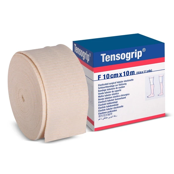Tensogrip Tubular Bandaj Bsn Boru Bandaj 10cm x 10m Beyaz F Beden ürün görseli 1