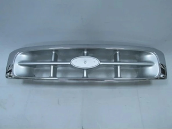 Ford Ranger 1998-2002 Pickup Ön Panjur Nikelaj Çerçeveli - İç Petekleri Gümüş Gri (Fpı) (Adet) (Oem No:Uh7850710) ürün görseli 1