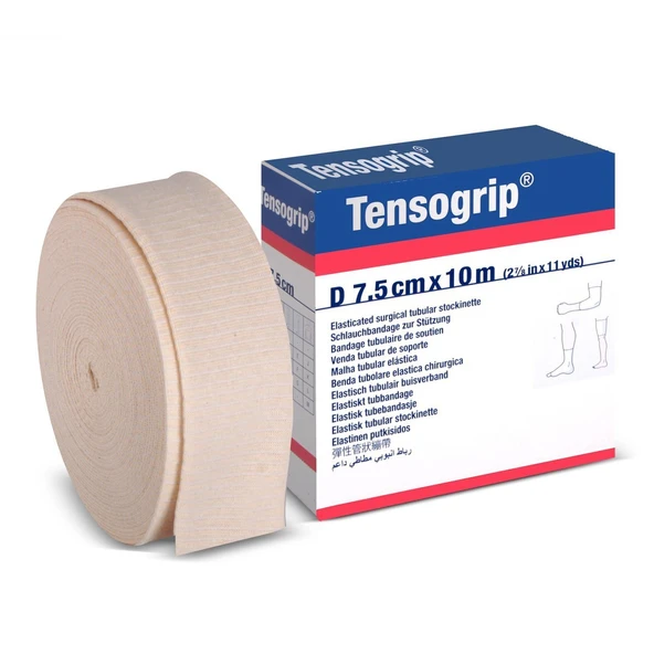 Tensogrip Tubular Bandaj Bsn Boru Bandaj 7,5cm x 10m Beyaz D Beden ürün görseli 1