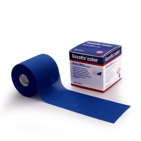 Gazofix Color 8cm x20m LF Bsn Fiksasyon Bandajı Mavi ürün görseli 1