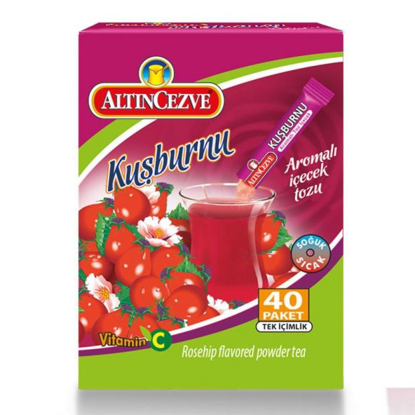 Altıncezve Kuşburnu Aromalı Tek İçimlik İçecek Tozu 40 x 1.5 Gr ürün görseli 1