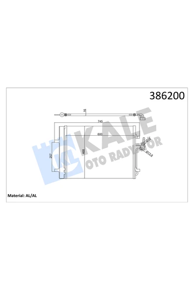 KALE KLIMA RADYATORU (FORD MONDEO 2.0TDCI 07-14 ) OTOMATIK SANZUMAN / (VOLVO (S60-S80-V60) (07-) ürün görseli 1