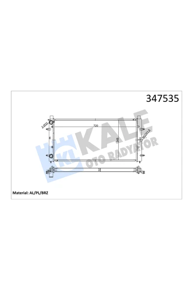 KALE SU RADYATORU (VW TRANSPORTER 91-04) ABL-ACV-AJA ürün görseli 1