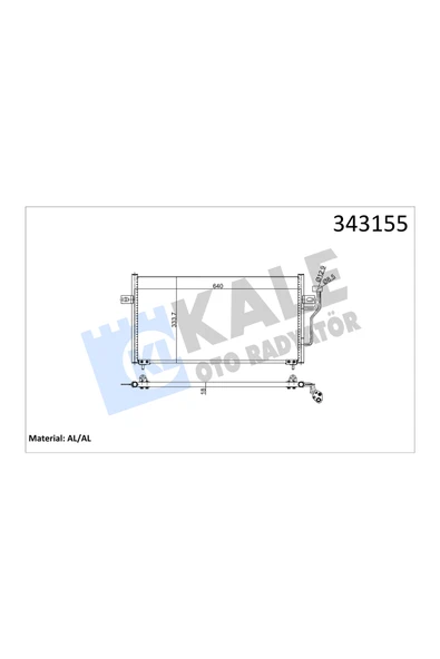 KALE KLIMA RADYATORU (MITSUBISHI CARISMA 1.6-1.8 GDI 95-06 / SPACESTAR 98/ ürün görseli 1