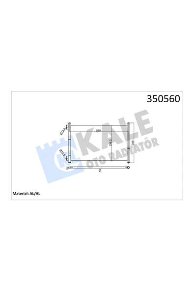 KALE KLIMA RADYATORU (FIAT PUNTO 1.8 1.9 JTD 99-12) ürün görseli 1