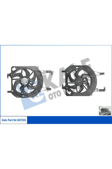 KALE FAN MOTORU+DAVLUMBAZ 12v (RENAULT TRAFIC II BUS - OPEL VIVARO BOX 1.9DCI 2.0 01- ) ürün görseli 1
