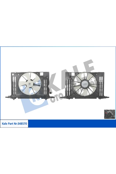KALE FAN MOTORU DAVLUMBAZLI (TOYOTA AURIS COROLLA 1.33 1.4 1.6 VVT-I 07-12) ürün görseli 1