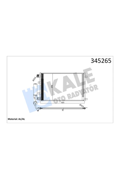 KALE KLIMA RADYATOR (NISSAN QASHQAI 07/12 1.6-2.0 BENZINLI ) ürün görseli 1