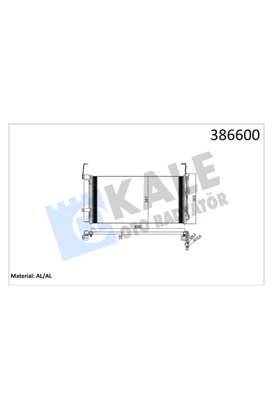 KALE KLIMA RADYATORU (HYUNDAI SANTAFE 2.0 CRDI-2.4-2.7 01-06 654×340X18 ürün görseli 1