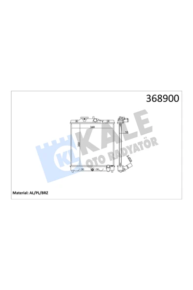KALE MOTOR SU RADYATORU HONDA CIVIC 92-00 HRV 92-00 MANUEL ürün görseli 1