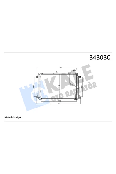 KALE KLIMA RADYATORU ( MERCEDES W204-W212 ) ürün görseli 1