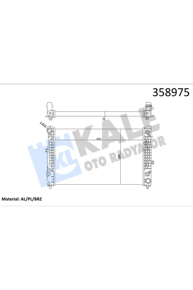 KALE SU RADYATORU-YAG SOGUTUCULU OTOMATIK (VW PASSAT 97-05 AUDI A4 95-01 A6 98-05) ürün görseli 1