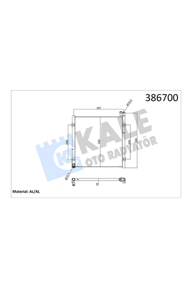 KALE KLIMA RADYATORU HONDA CIVIC 1996-2001 HRV 1996-2000 ROVER 400 ürün görseli 1
