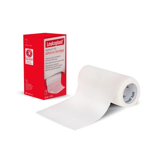 Leukoplast Elastomull Haft Bandaj 79997-05 8cm X 4cm (Yapışkan,Beyaz) ürün görseli 1